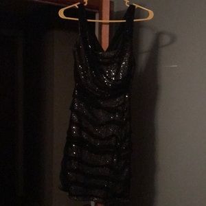 Black and silver Express dress